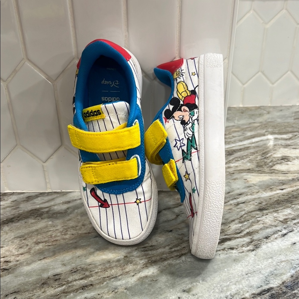 EUC Mickey Disney Adidas Shoes, Size 11
